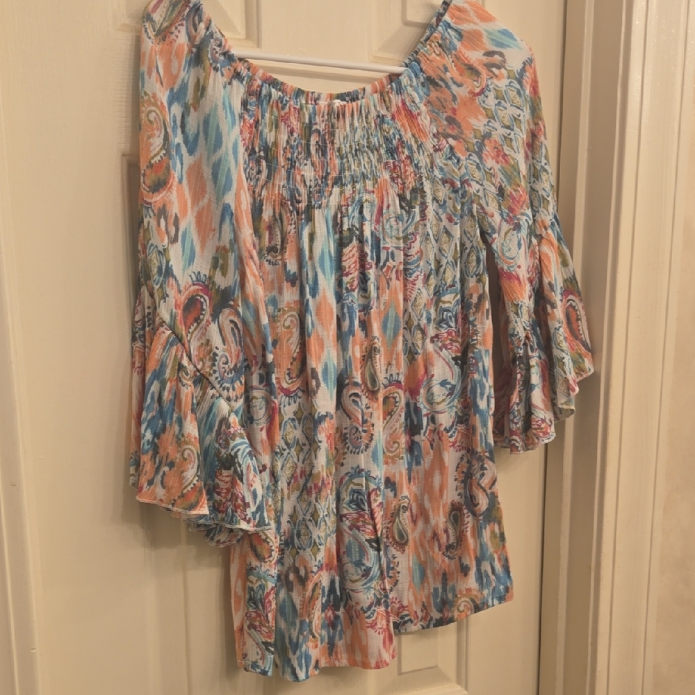 Spense Multicolor Paisley Blouse